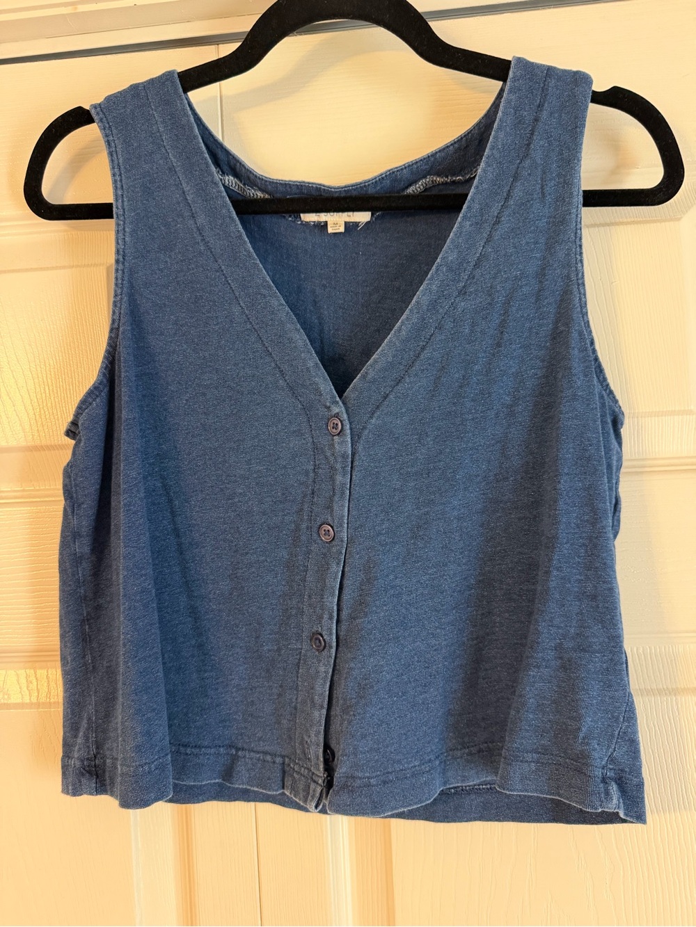 Z Supply Indigo Button-Front Tank